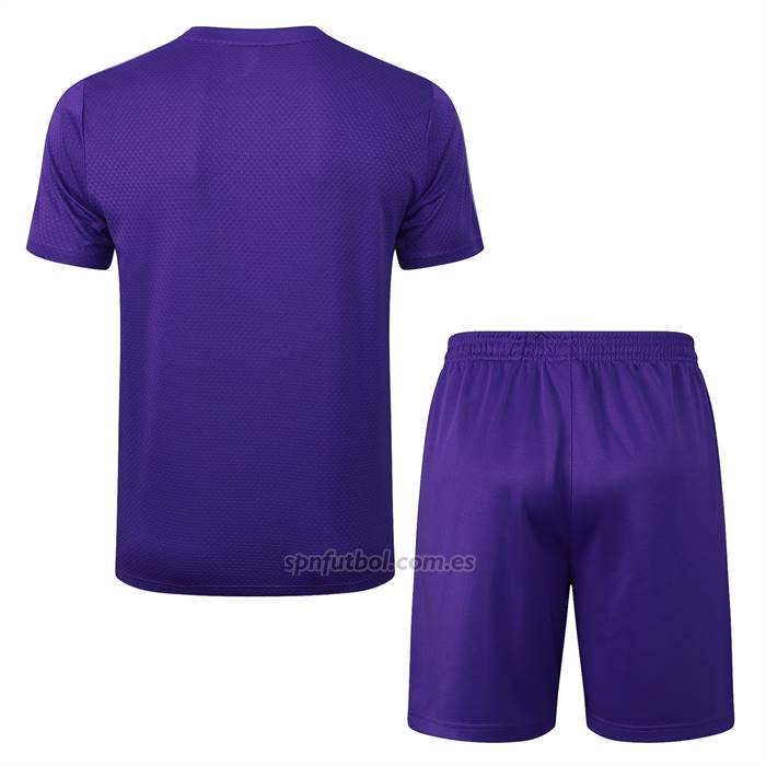 Chandal del Real Madrid Manga Corta 2025-2026 Purpura - Pantalon Corto